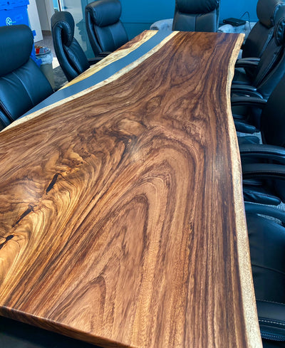 What is a live edge conference room table
