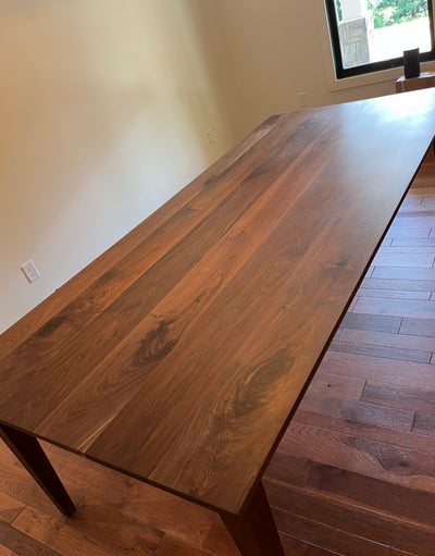 Solid Hardwood Walnut Parson Table